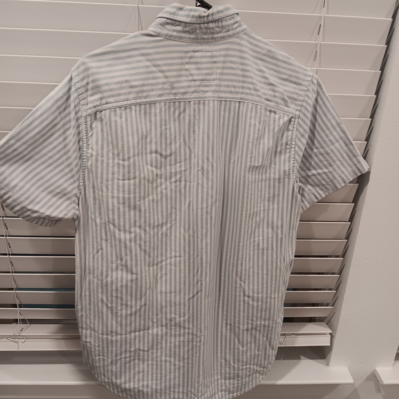 Hollister Blue and White Slim Fit Button Down Shirt - Picture 5 of 5